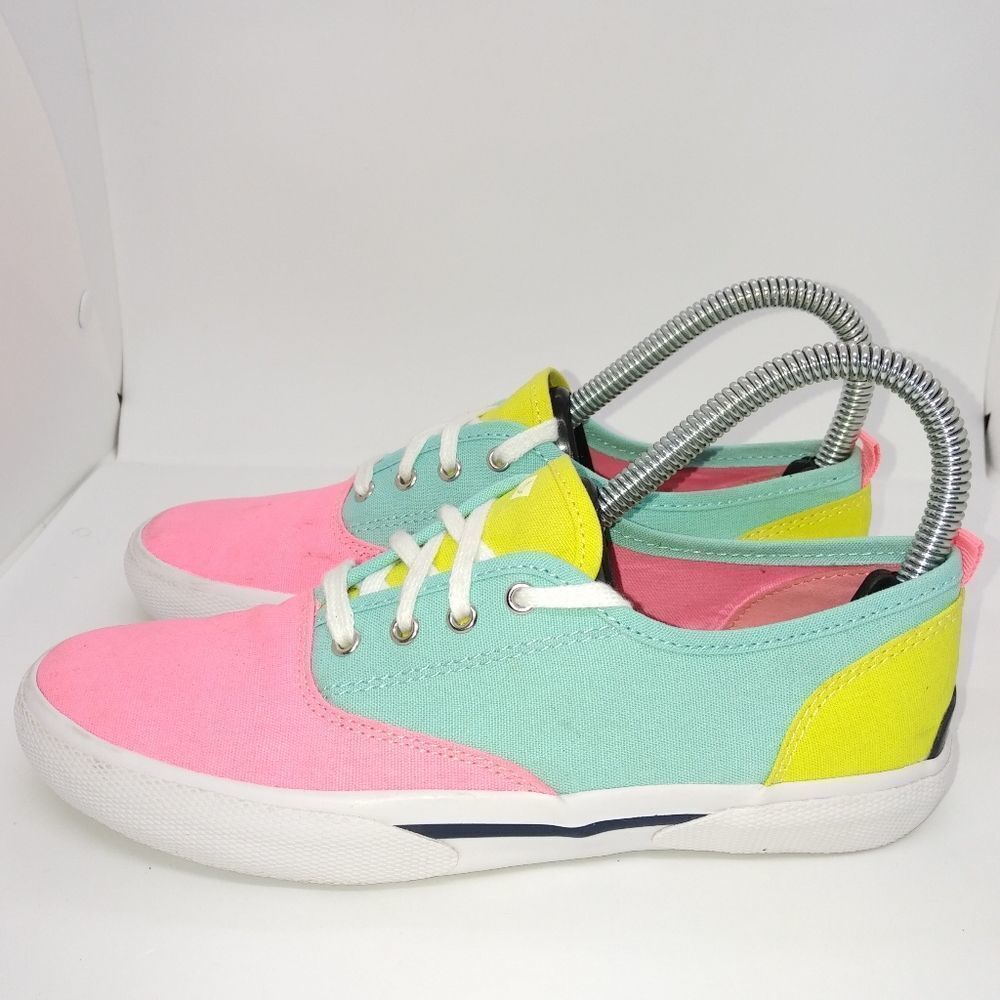 Sperry‎ Top Sider Pier Wave CVO Boat Shoes Youth Girls Size 3 M Multicolor